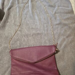 Purple Leather Women's Bag